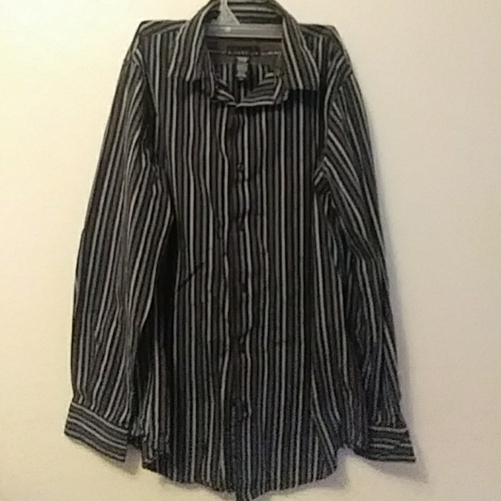 Attention button down shirt size M